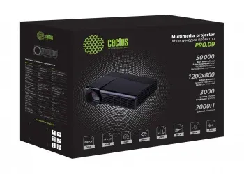 Проектор Cactus CS-PRO.09B.WXGA-W LCD 3000Lm LS 300Lm ANSI 1280x720 2000:1 ресурс лампы:50000часов 2xUSB typeA 2xHDMI 4.7кг, черный - фото 8