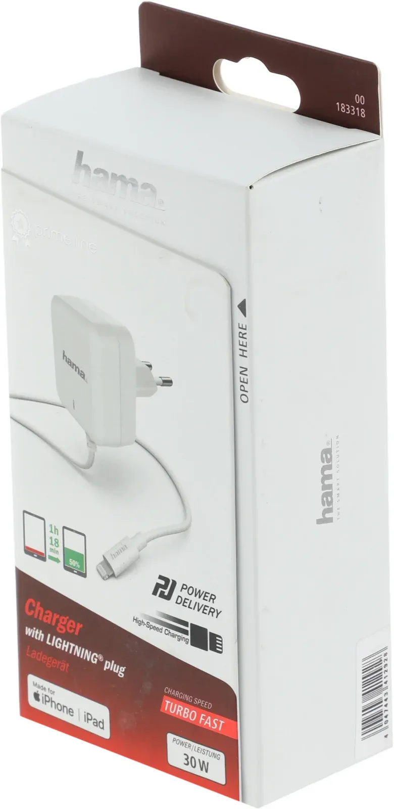 Сетевое зар./устр. Hama H-183318 30W 3A PD для Apple белый 00183318 - фото 3