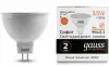 Лампа светодиодная Gauss Elementary MR16 3.5Вт цок.:GU5.3 спот 220B св.свеч.бел.теп. упак.:10шт 13514 - фото 5