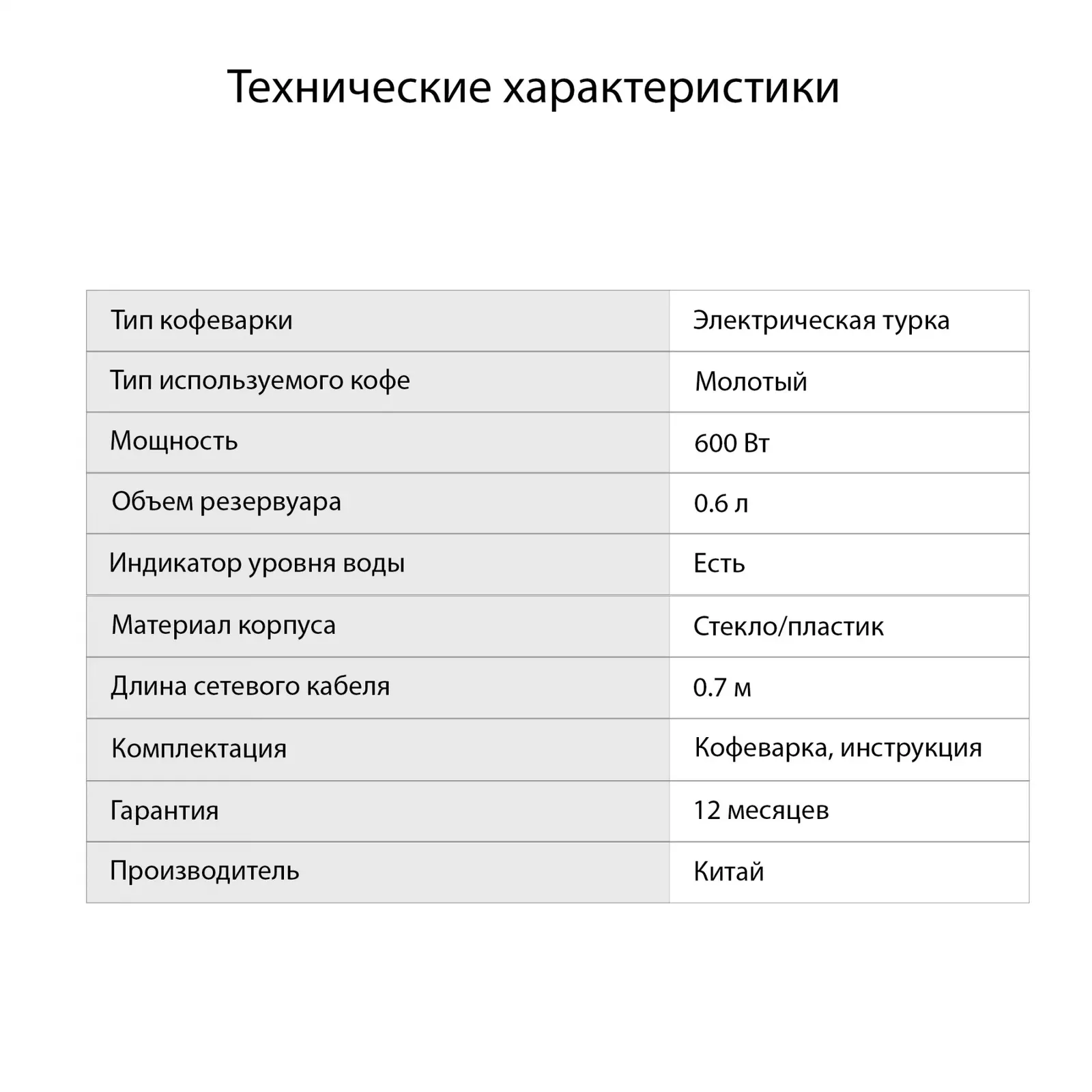 Кофеварка Электрическая турка Starwind STG6051 600Вт черный - фото 6
