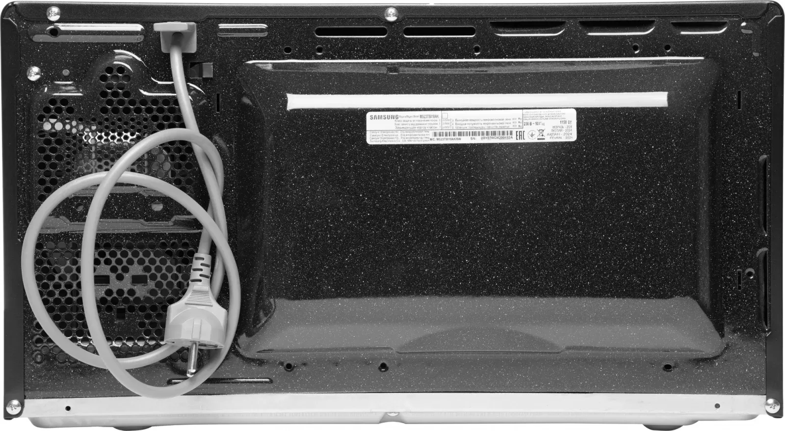 Микроволновая Печь Samsung MS23T5018AK/BW 23л. 800Вт черный, 23 л - фото 8