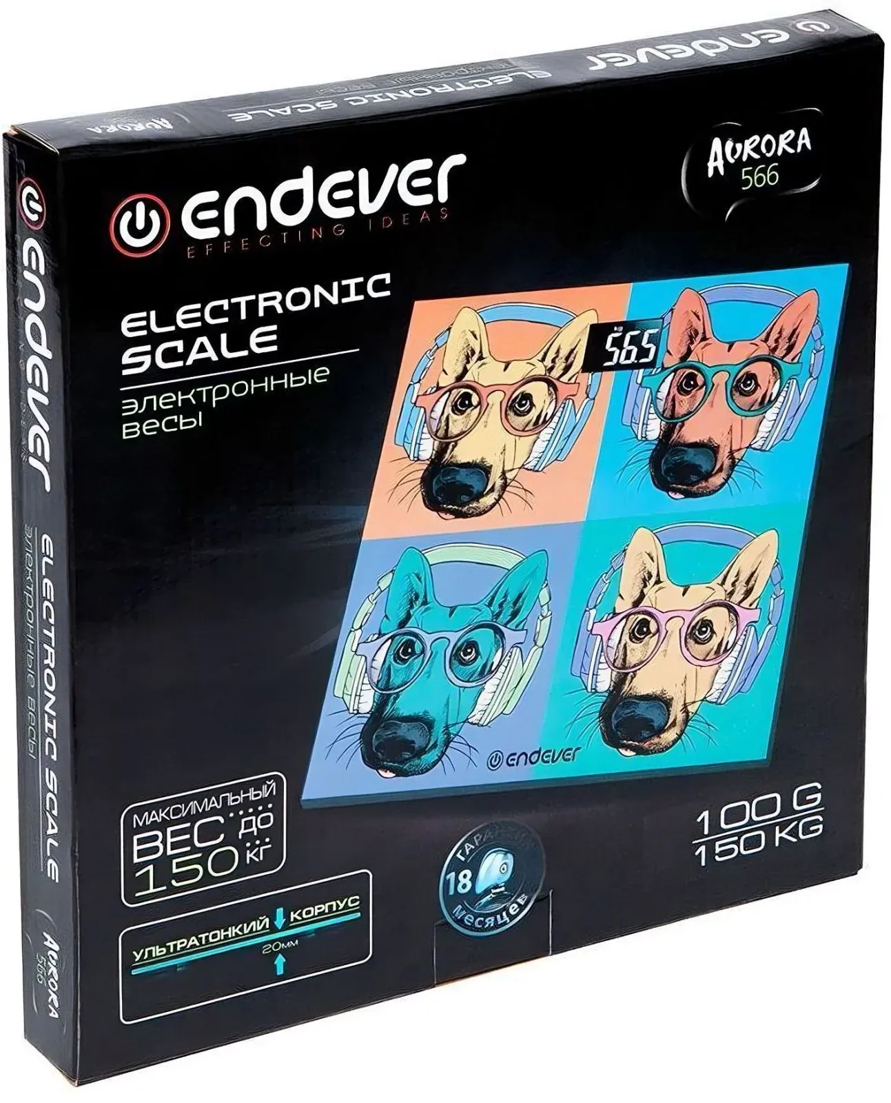 Весы напольные электронные Endever Aurora-566 макс.150кг рисунок - фото 4