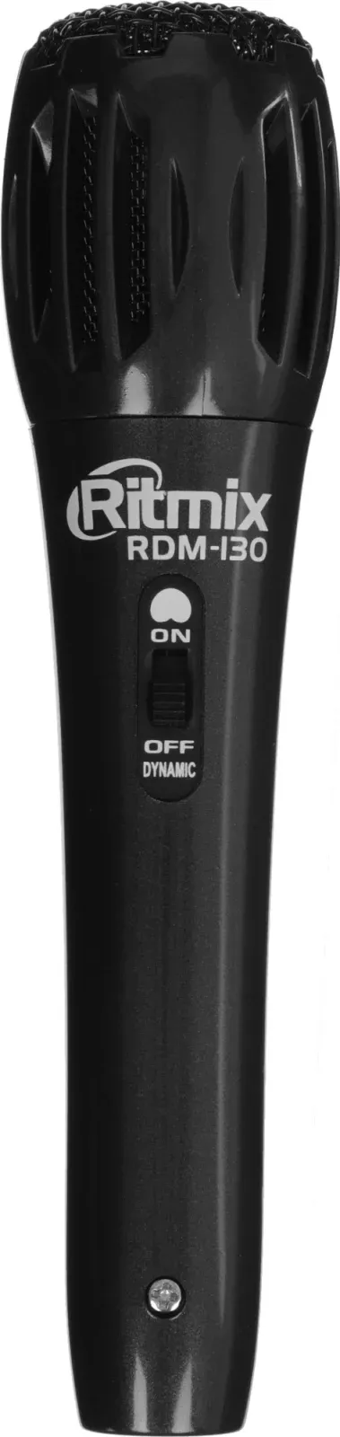 Микрофон проводной Ritmix RDM-130 3м черный - фото 1