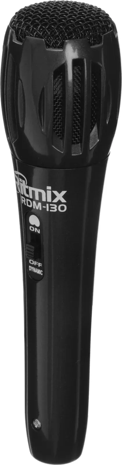 Микрофон проводной Ritmix RDM-130 3м черный - фото 3