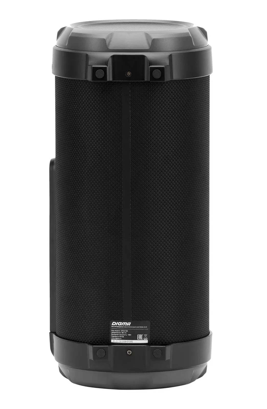 Колонка порт. Digma S-23 черный 18W 1.0 BT 10м 1800mAh SP2318B - фото 6