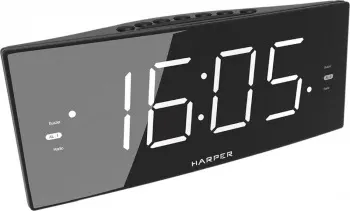 Радиобудильник Harper HCLK-2050 черный LED подсв:белая часы:цифровые AM/FM - фото 5