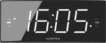 Радиобудильник Harper HCLK-2050 черный LED подсв:белая часы:цифровые AM/FM - фото 7