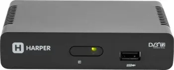 Ресивер DVB-T2 Harper HDT2-1108 черный - фото 6