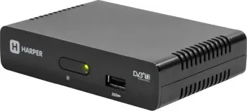 Ресивер DVB-T2 Harper HDT2-1108 черный - фото 7