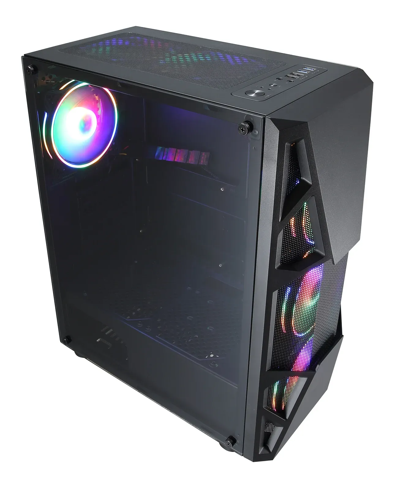 Корпус Formula CL-3303B RGB черный без БП ATX 2xUSB2.0 1xUSB3.0 audio bott PSU - фото 2