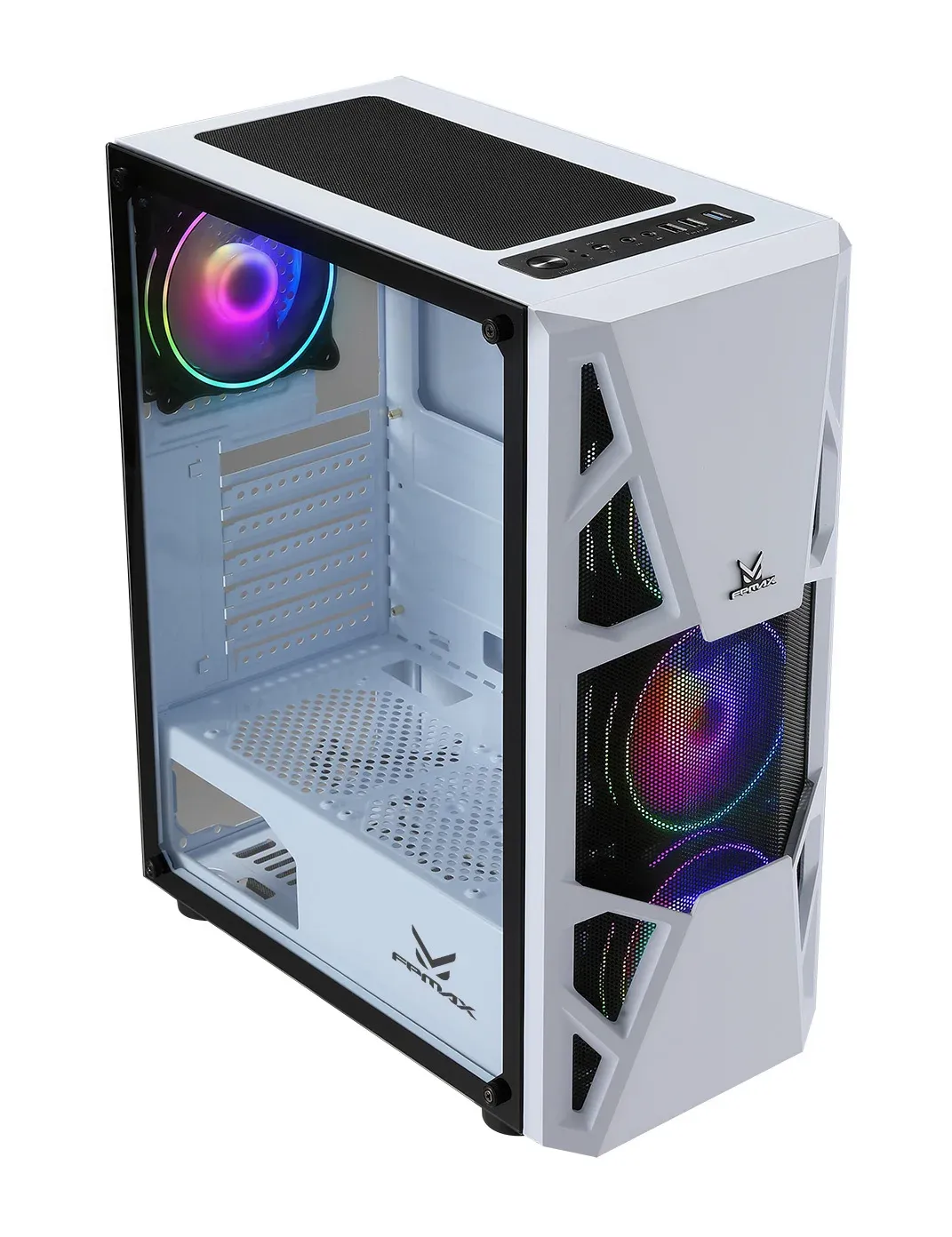 Корпус Formula CL-3303W RGB белый без БП ATX 2x120mm 2xUSB2.0 1xUSB3.0 audio bott PSU - фото 4