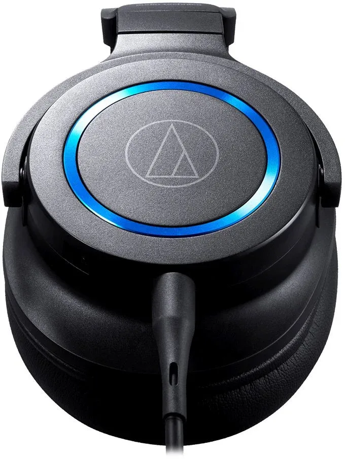 Наушники с микрофоном Audio-Technica ATH-G1 черный/синий 2м мониторные оголовье 80000808 - фото 4
