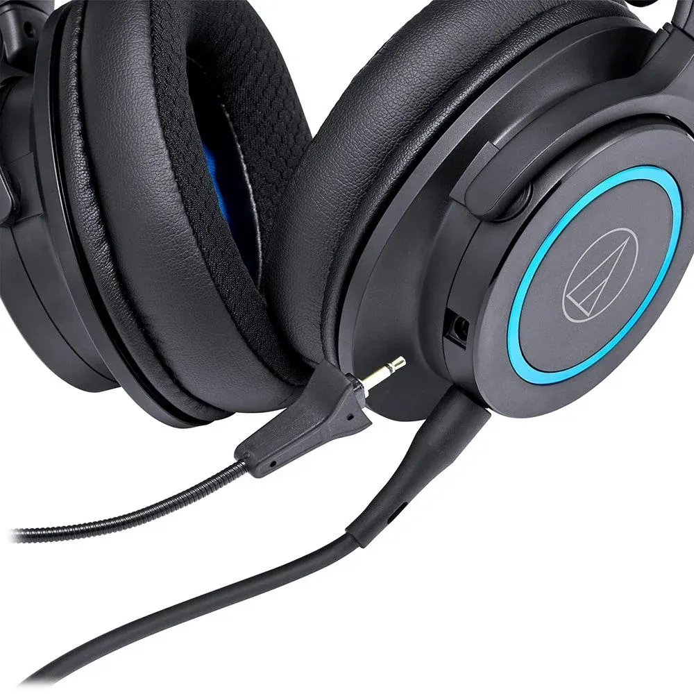 Наушники с микрофоном Audio-Technica ATH-G1 черный/синий 2м мониторные оголовье 80000808 - фото 7