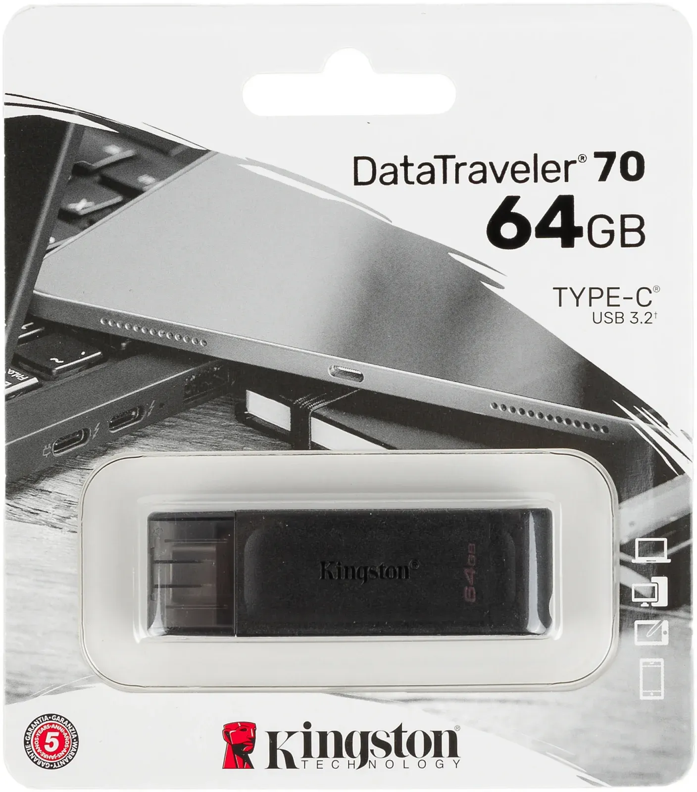 Flash Disk KINGSTON DT70/64GB - фото 1