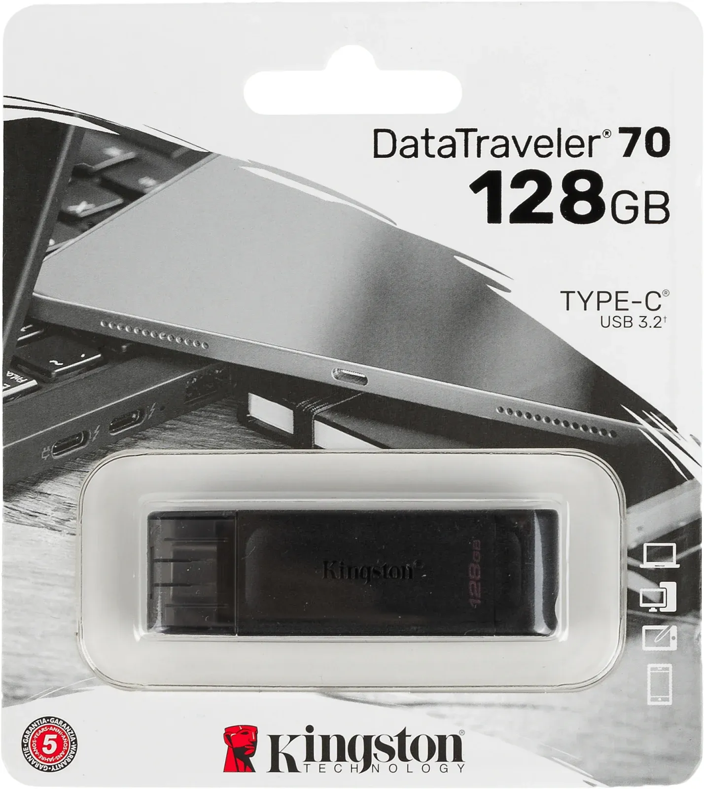 Flash Disk KINGSTON DT70/128GB - фото 1