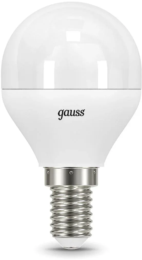 Лампа светодиодная Gauss 9.5Вт цок.:E14 шар 220B св.свеч.бел.нейт. упак.:10шт 105101210 - фото 4