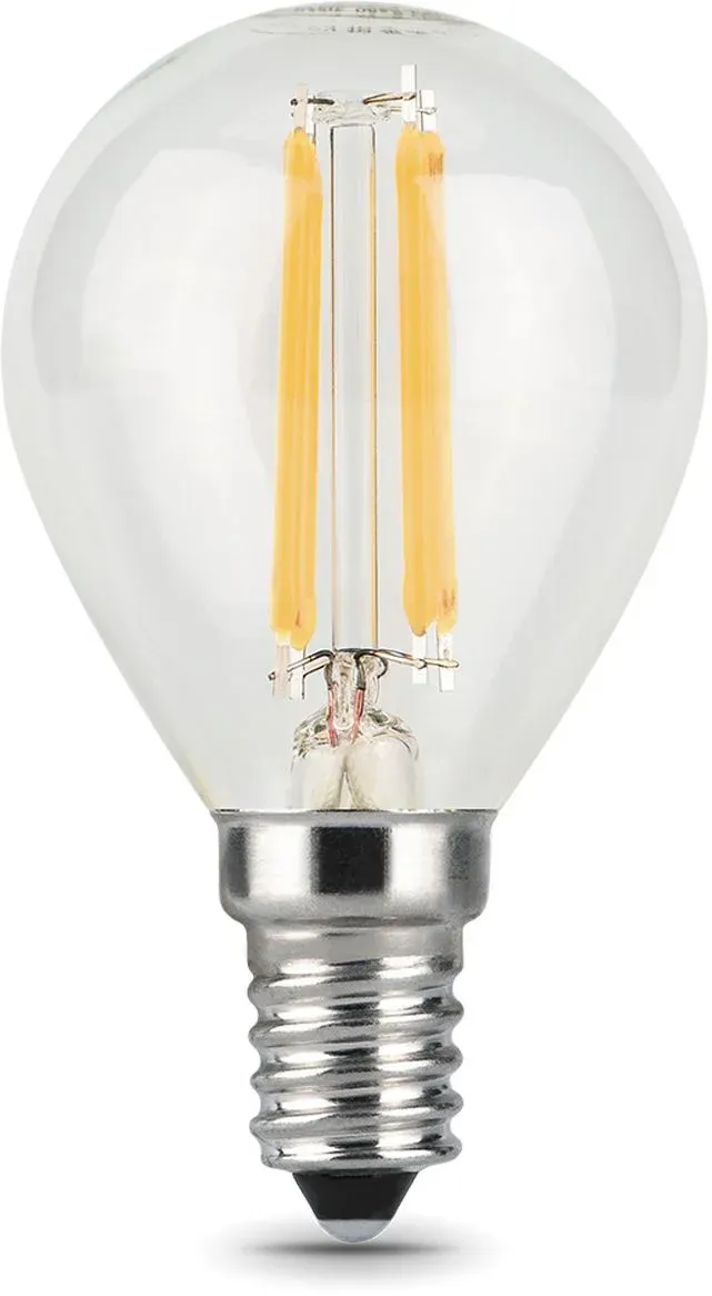 Лампа филам. Gauss Filament 5Вт цок.:E14 свеча 220B св.свеч.бел.нейт. упак.:1шт 105801205 - фото 2