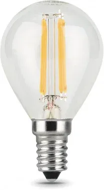 Лампа филам. Gauss Filament 5Вт цок.:E14 свеча 220B св.свеч.бел.нейт. упак.:1шт 105801205 - фото 8
