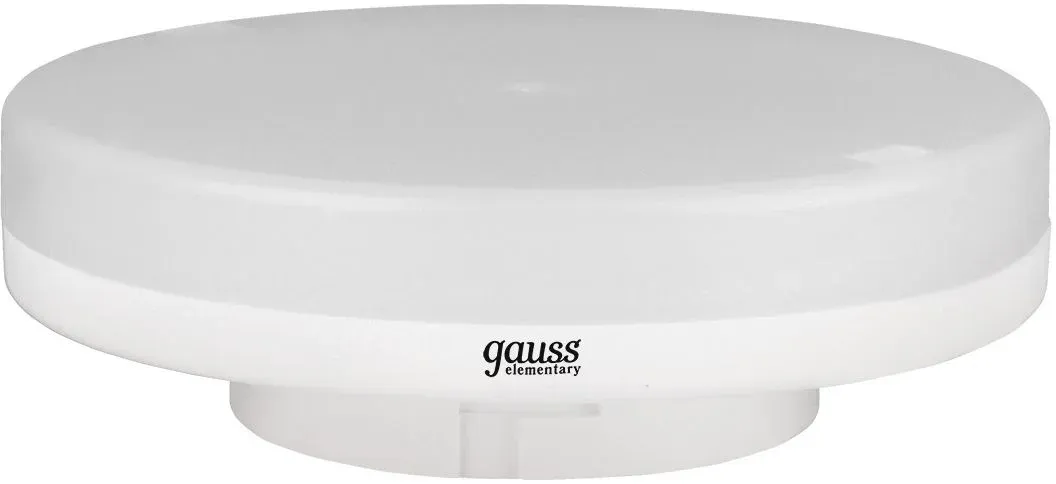 Лампа светодиодная Gauss Elementary GX53 6Вт цок.:GX53 таблетка 220B св.свеч.бел.нейт. упак.:10шт 83826 - фото 4