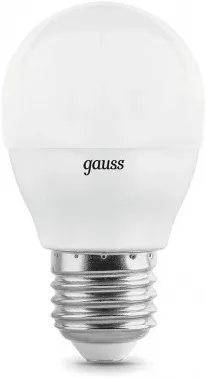 Лампа светодиодная Gauss Elementary 7Вт цок.:E27 шар 220B св.свеч.бел.нейт. упак.:3шт 53227T - фото 7