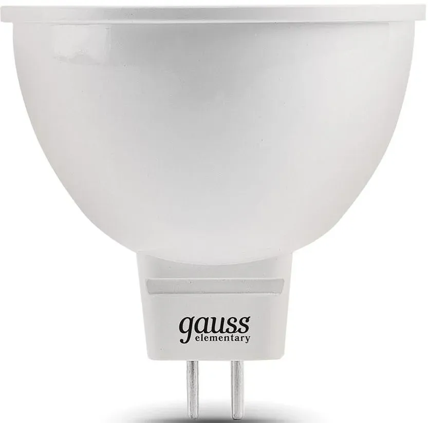 Лампа светодиодная Gauss Elementary MR16 9Вт цок.:GU5.3 спот 220B св.свеч.бел.теп. MR16 упак.:10шт 13519 - фото 2