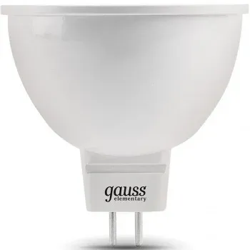 Лампа светодиодная Gauss Elementary MR16 9Вт цок.:GX5.3 спот 220B св.свеч.бел.хол. MR16 упак.:10шт 13539 - фото 7