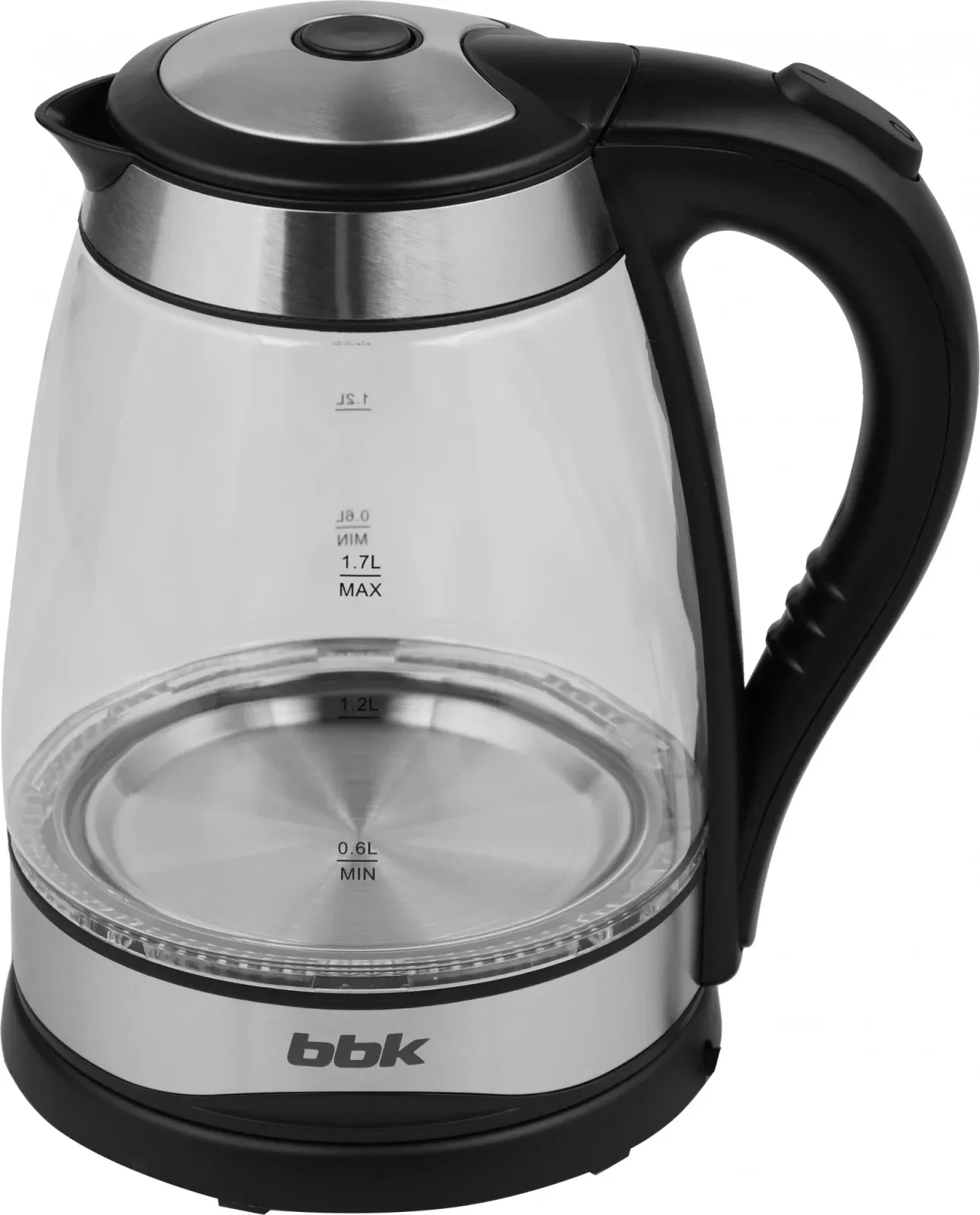 Чайник электрический BBK EK1729G 1.7л. 2200Вт черный корпус: стекло - фото 3
