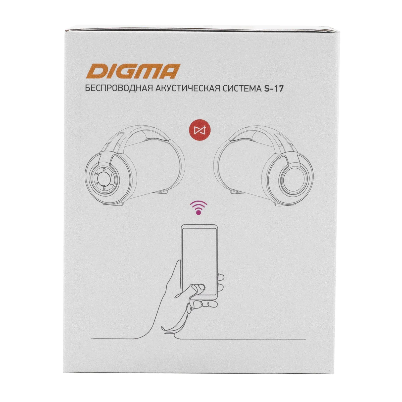 Колонка порт. Digma S-17 черный 8.5W 1.0 BT/3.5Jack/USB 10м 1500mAh - фото 4