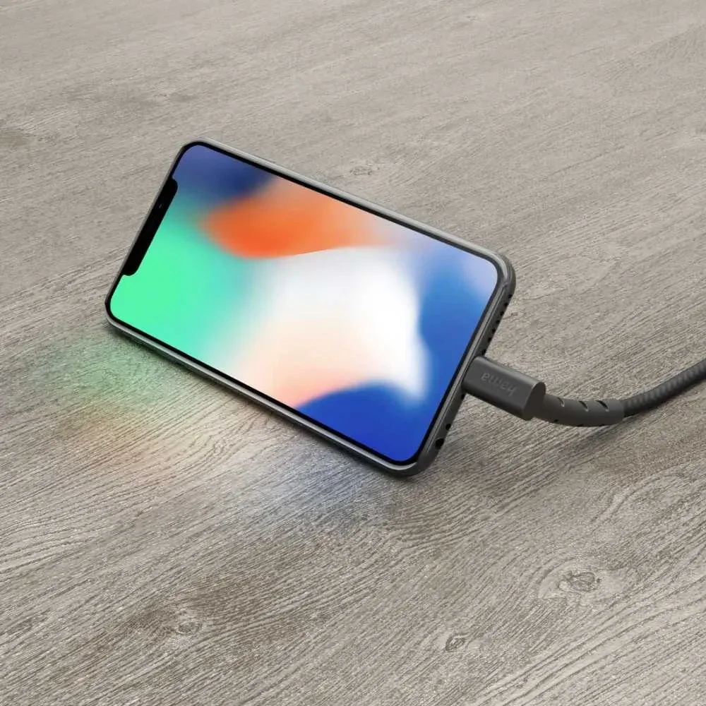 Кабель Hama 00187212 USB m-Lightning m 1.5м черный - фото 2