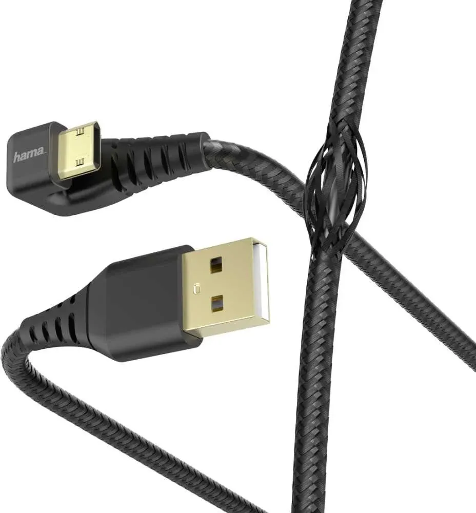 Кабель Hama 00187220 USB m-micro USB m 1.5м черный - фото 1