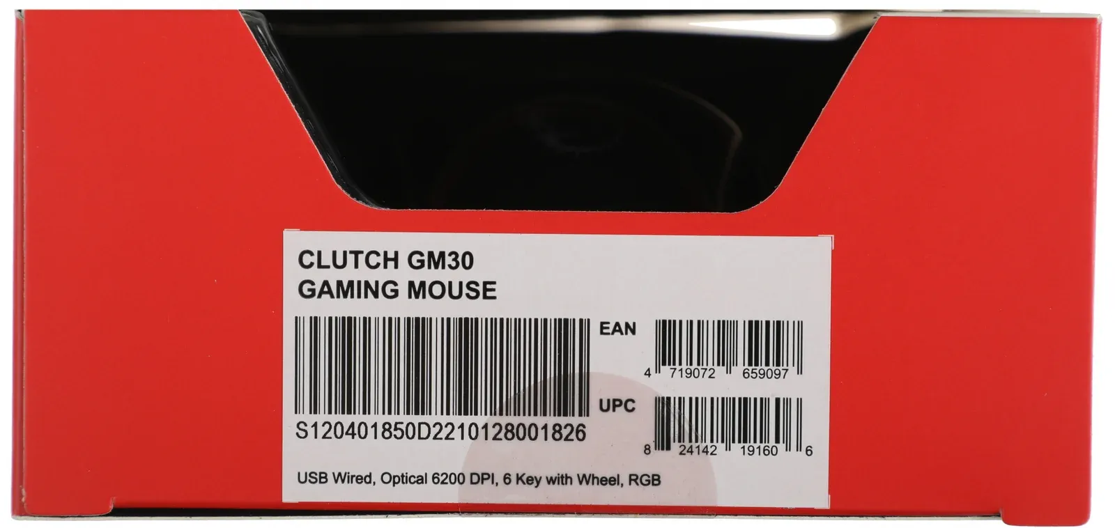 Мышь MSI Clutch GM30 черный оптическая 6200dpi USB 6but S12-0401850-D22 - фото 3