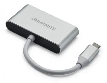 Устройство чтения карт памяти USB Type-C SunWind SW-CR051-S серебристый - фото 8