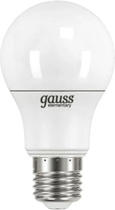 Лампа светодиодная Gauss Elementary 7Вт цок.:E27 груша 220B св.свеч.бел.нейт. A60 упак.:10шт 23227A - фото 2