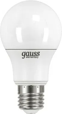 Лампа светодиодная Gauss Elementary 7Вт цок.:E27 груша 220B св.свеч.бел.нейт. A60 упак.:10шт 23227A - фото 3