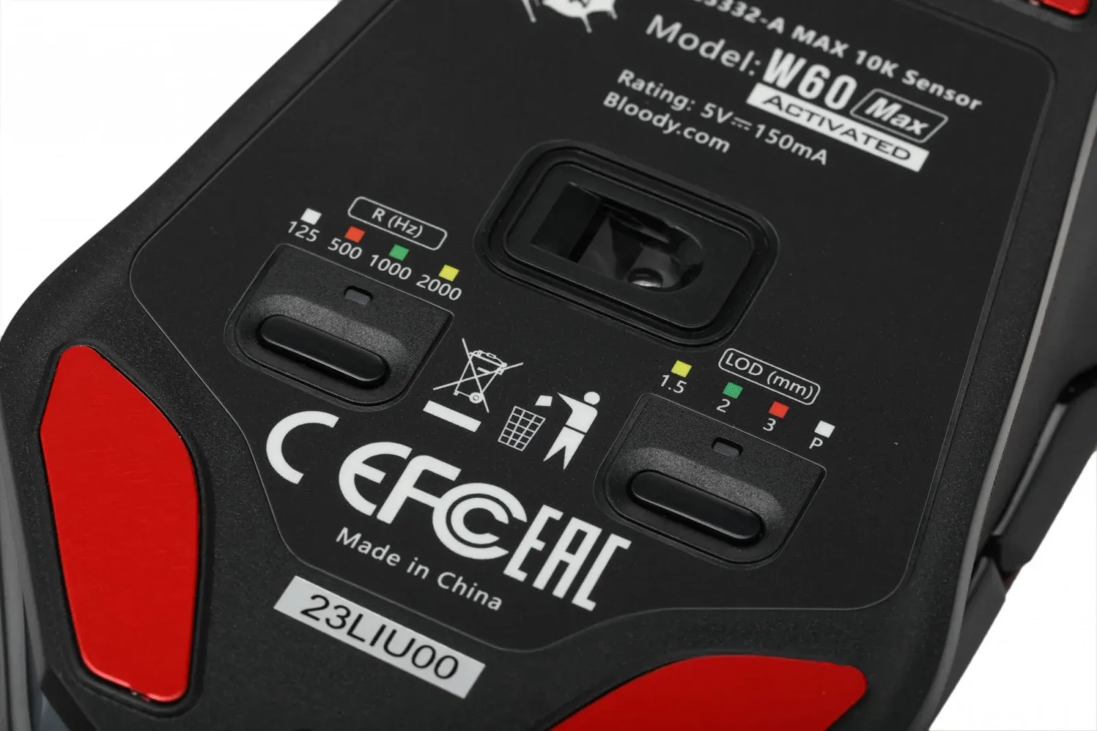 Мышь A4Tech Bloody W60 Max красный оптическая 10000dpi USB 10but - фото 5