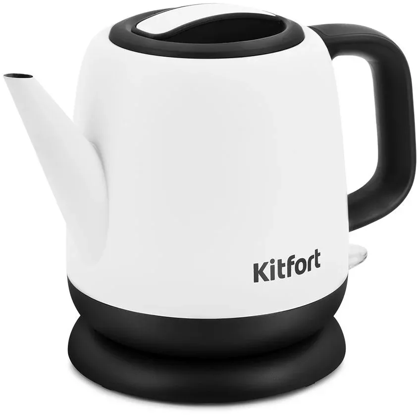 Чайник электрический Kitfort KT-6112 1л. 1630Вт белый/черный корпус: металл/пластик КТ-6112 - фото 5