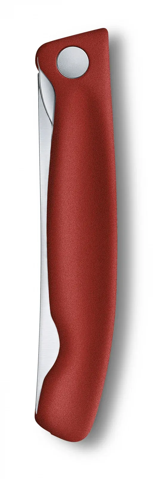 Нож кухонный Victorinox Swiss Classic 6.7831.FB стальной столовый лезв.110мм серрейт. заточка красный блистер - фото 5