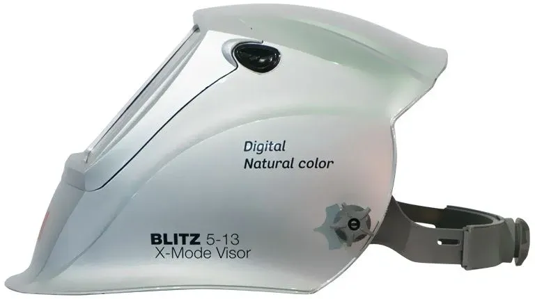 Маска сварщика Fubag Blitz 5-13 Visor Digital X-Mode филь.:хамел. кл.:1/1/1/2 см.экр.97x60мм серый 31596 - фото 3
