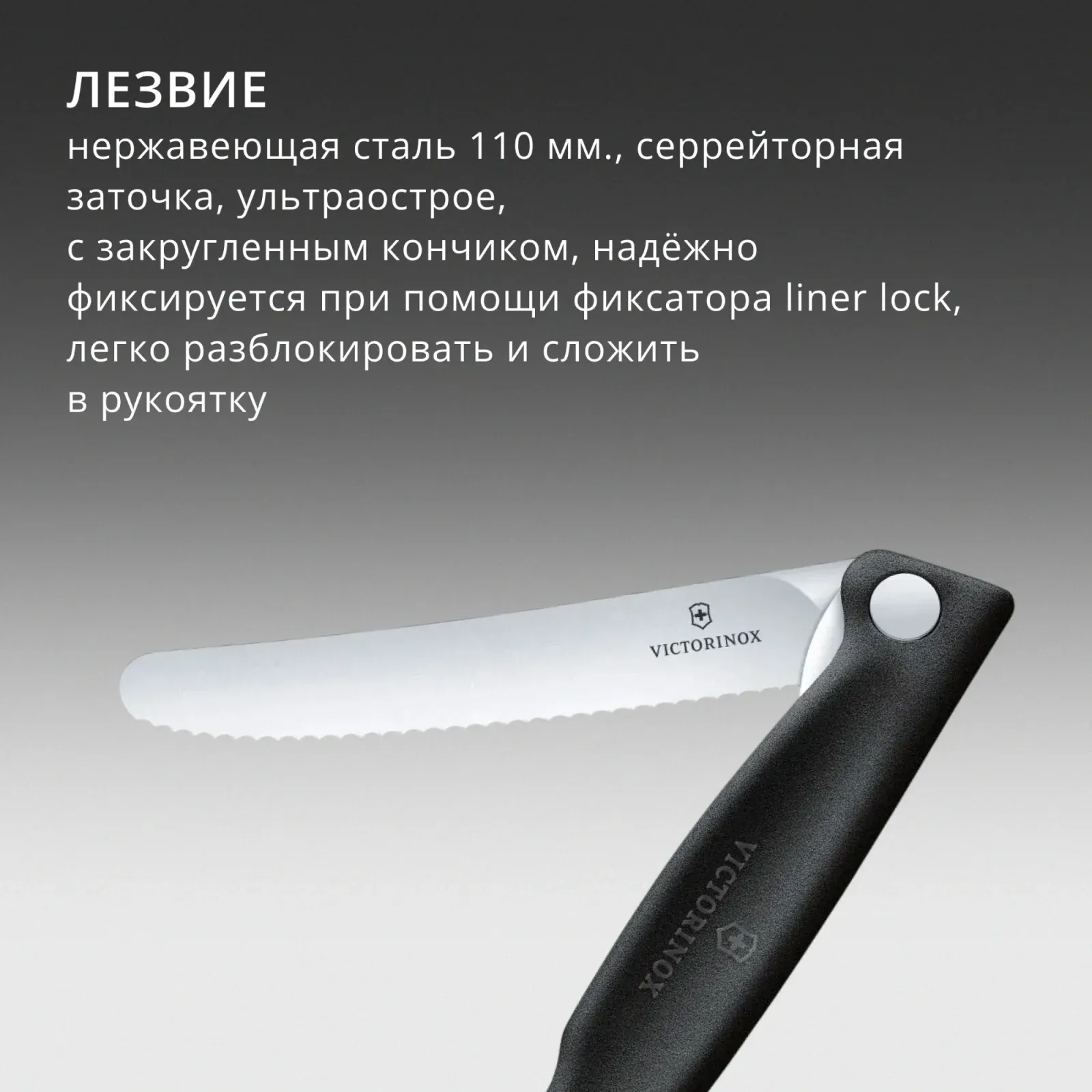 Набор столовых приборов Victorinox Swiss Classic набор из 3предм. черный 6.7192.F3 - фото 6