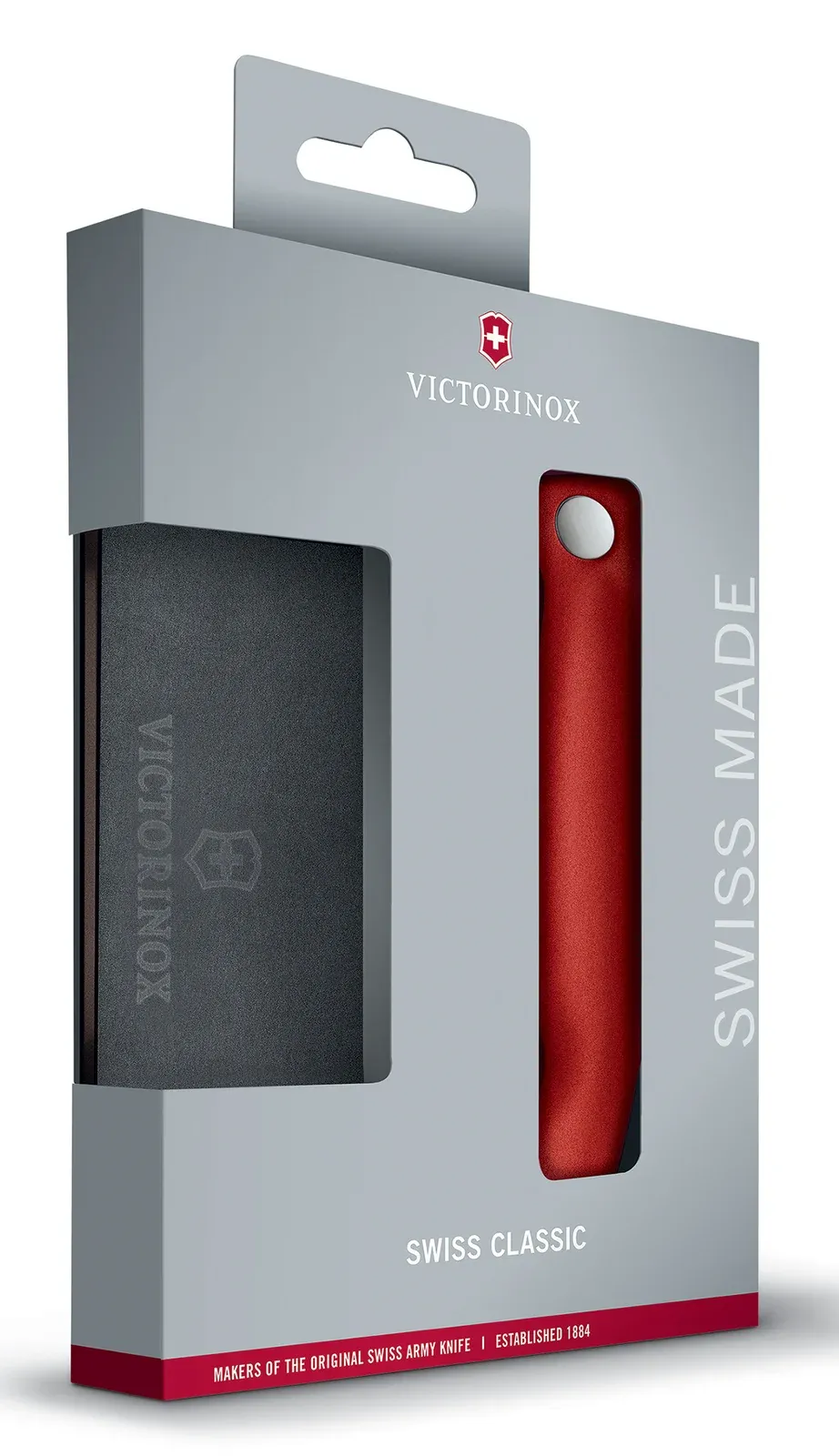 Нож кухонный Victorinox Swiss Classic 6.7191.F1 стальной столовый для овощей лезв.110мм серрейт. заточка красный/черный карт.коробка - фото 4