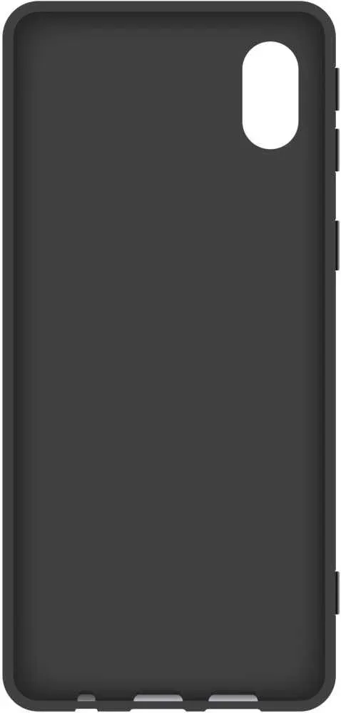 Чехол клип-кейс BoraSCO для Samsung Galaxy A01 Core Silicone Case черный матовый 39204 - фото 3