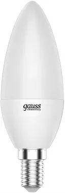 Лампа светодиодная Gauss Elementary 6Вт цок.:E14 свеча 220B св.свеч.бел.хол. C37 упак.:10шт 33136 - фото 8