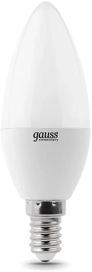 Лампа светодиодная Gauss Elementary 10Вт цок.:E14 свеча 220B св.свеч.бел.теп. C37 упак.:10шт 33110 - фото 7