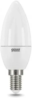Лампа светодиодная Gauss Elementary 12Вт цок.:E14 свеча 220B св.свеч.бел.нейт. C37 упак.:10шт 33122 - фото 8