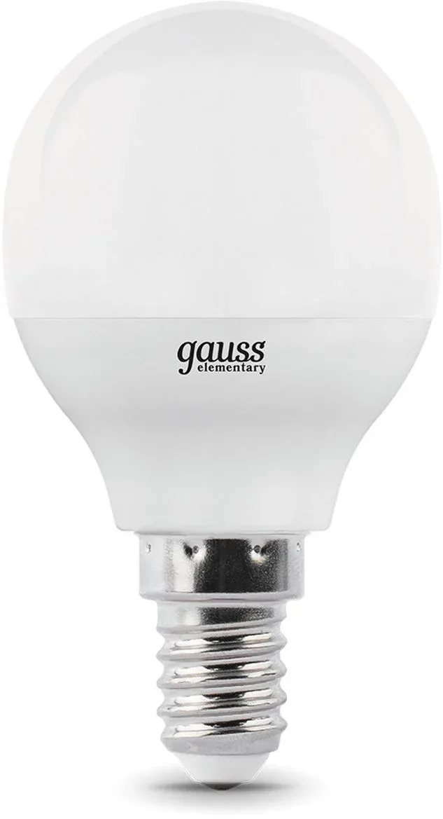 Лампа светодиодная Gauss Elementary 10Вт цок.:E14 шар 220B св.свеч.бел.теп. упак.:10шт 53110 - фото 4