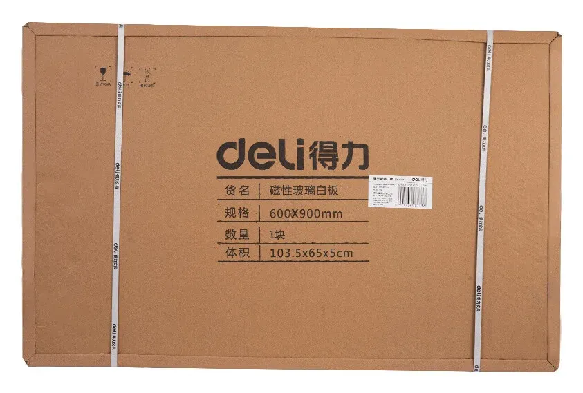 Доска стеклянная Deli 8735B стеклянная белый 60x90см стекло магнитный 4 магнита/2 маркера/стиратель - фото 4