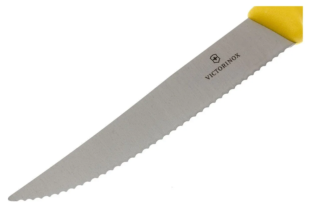 Набор ножей Victorinox Swiss Classic 6.7936.12L8B 6.7936.12L8B для пиццы компл.:2предм. желтый блистер - фото 3