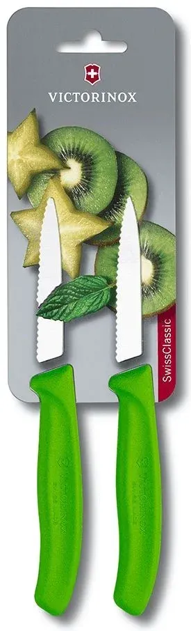 Набор ножей кухон. Victorinox Swiss Classic 6.7636.L114B компл.:2предм. салатовый блистер - фото 7