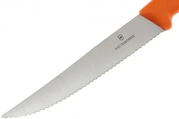 Набор ножей Victorinox Swiss Classic 6.7936.12L9B 6.7936.12L9B для пиццы компл.:2предм. оранжевый блистер - фото 6