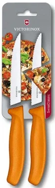 Набор ножей Victorinox Swiss Classic 6.7936.12L9B 6.7936.12L9B для пиццы компл.:2предм. оранжевый блистер - фото 8